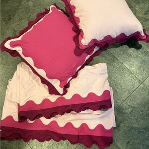 Anthropologie curtains and pillows